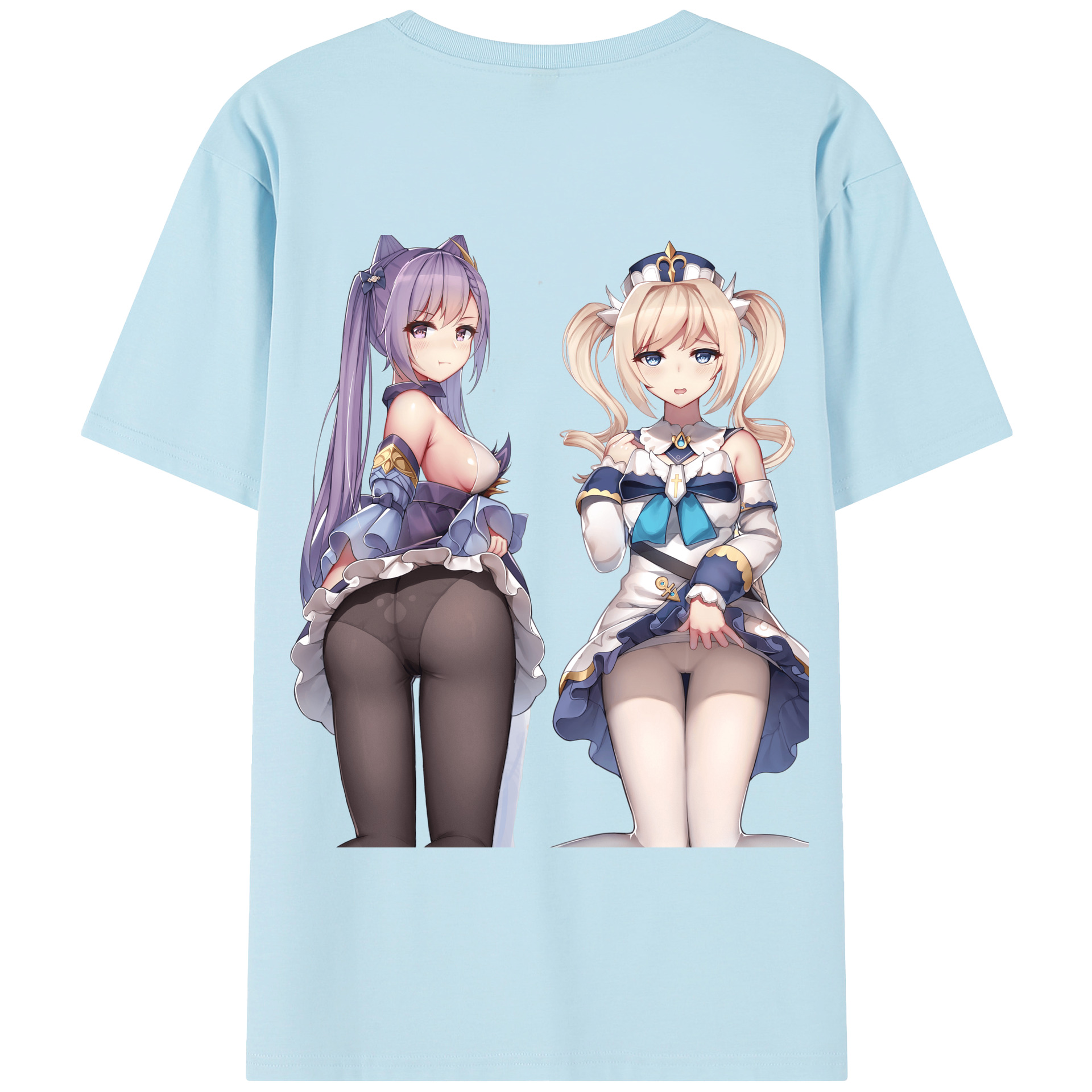 げんし神 刻晴 こくせい genshin Kokusei 綿100％半袖Tシャツ（背面プリント）